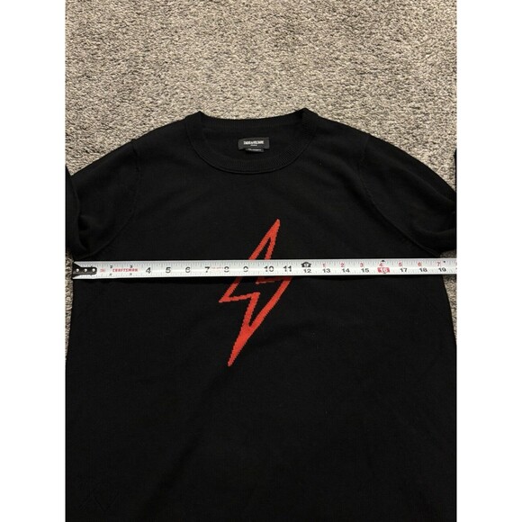 Zadig & Voltaire Miss Flash Lightning Bolt Sweater Wool/Cashmere Size Medium - Picture 3 of 10